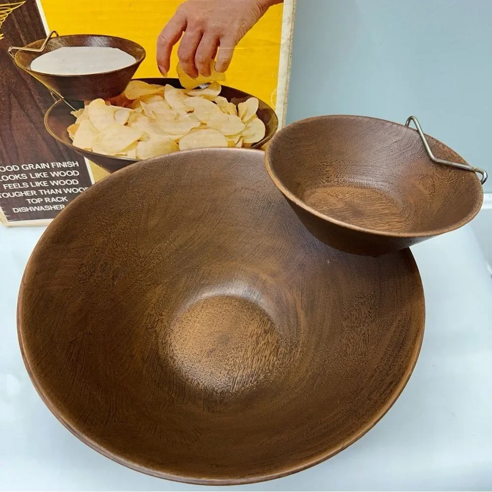 NEW rare vintage Thermo-Serv Westwood chip 'n dip‎ set. gorgeous set! MCM